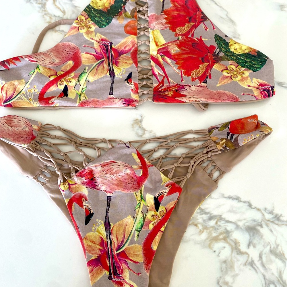 San Lorenzo Lace-Up Bikini (2 pc + Reversible) Small